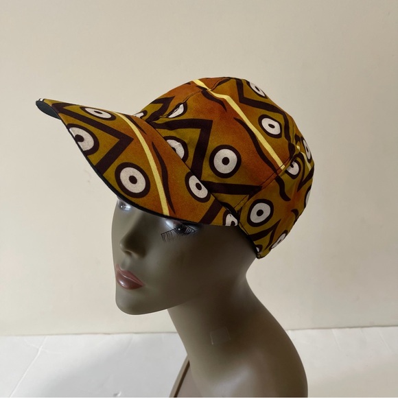 African Print Ankara Handmade Multicolor Bohemian  Baseball Cap - Picture 1 of 14